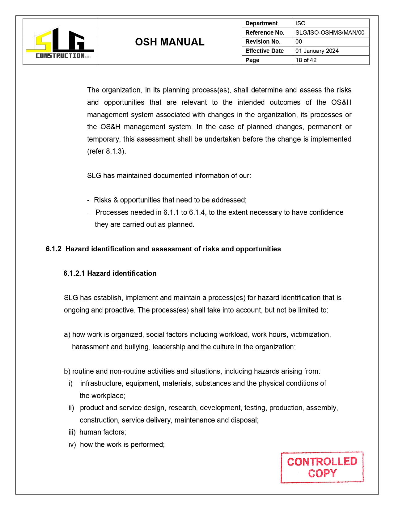 OSH Manual Page 20